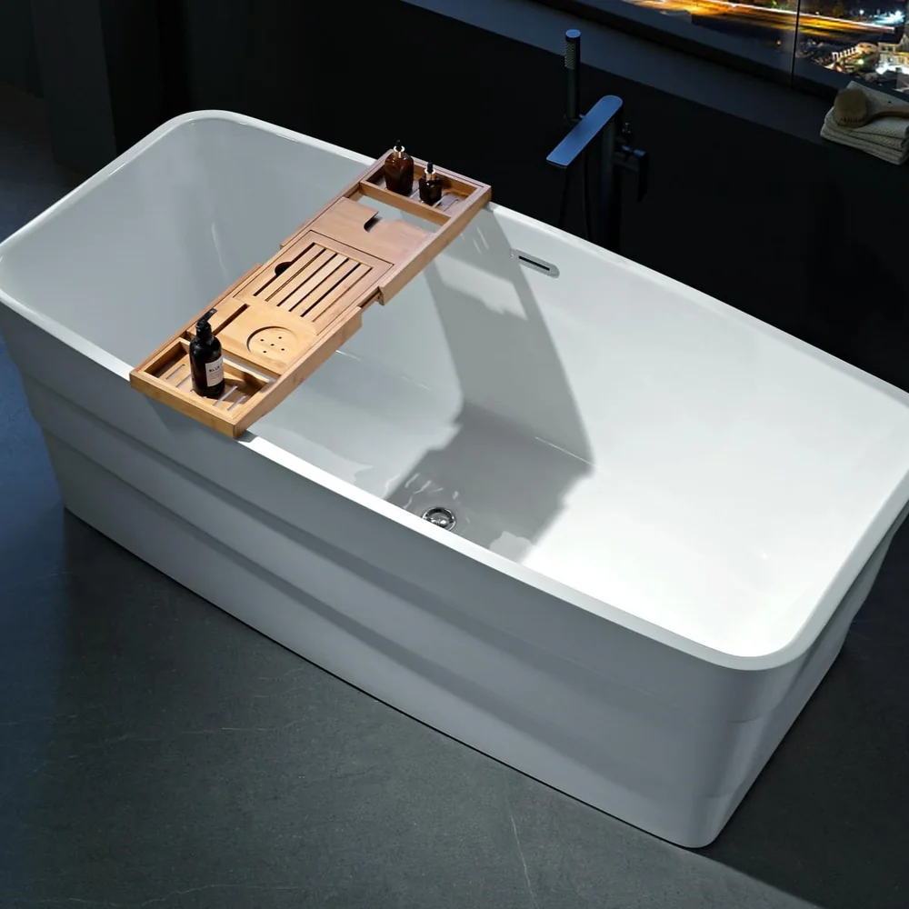 Rectangular Flat Rim Acrylic Bathtub MC-6011