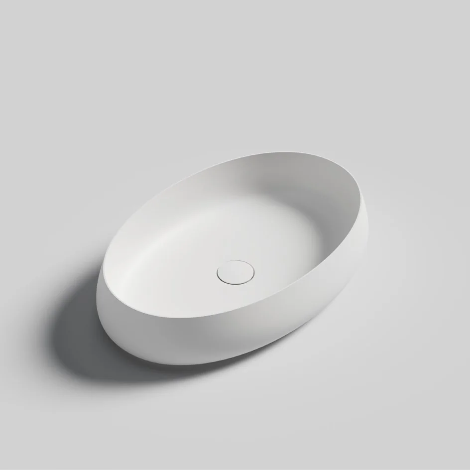 Oval Artificial Stone Above Counter Basin MN-9005