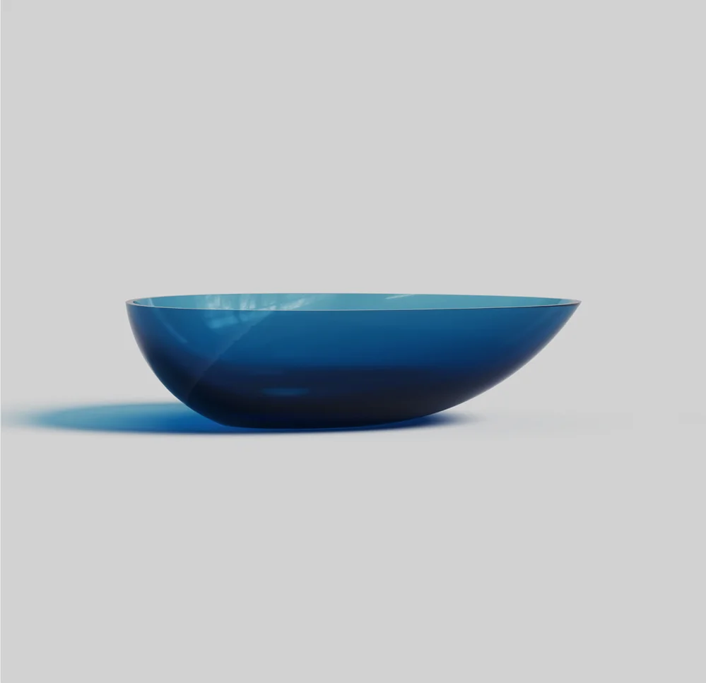 Teardrop Transparent Resin Above Counter Basin MN-9006C