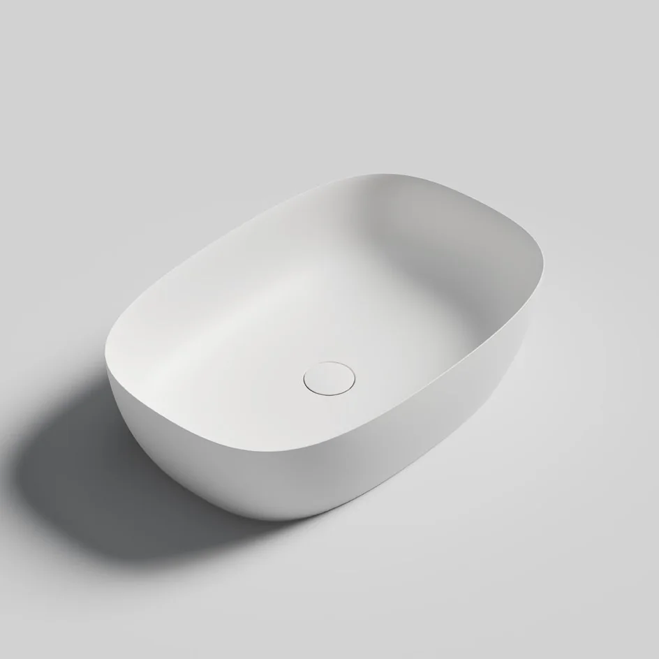 Rectangular Artificial Stone Above Counter Basin MN-9008