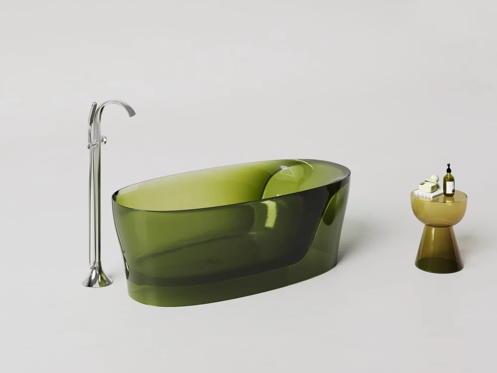 Transparent Resin Bathtub MT-4001