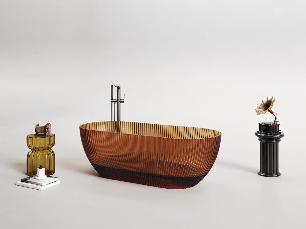 Transparent Resin Bathtub MT-4002