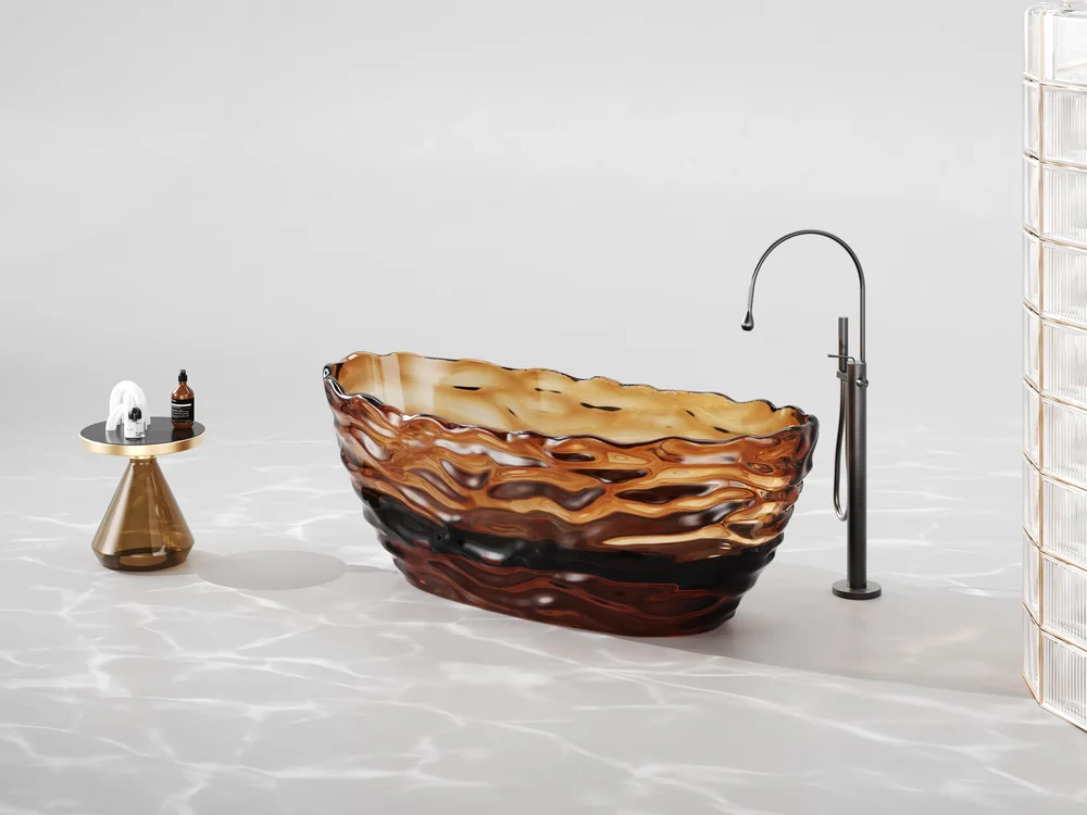 Transparent Resin Bathtub MT-4004