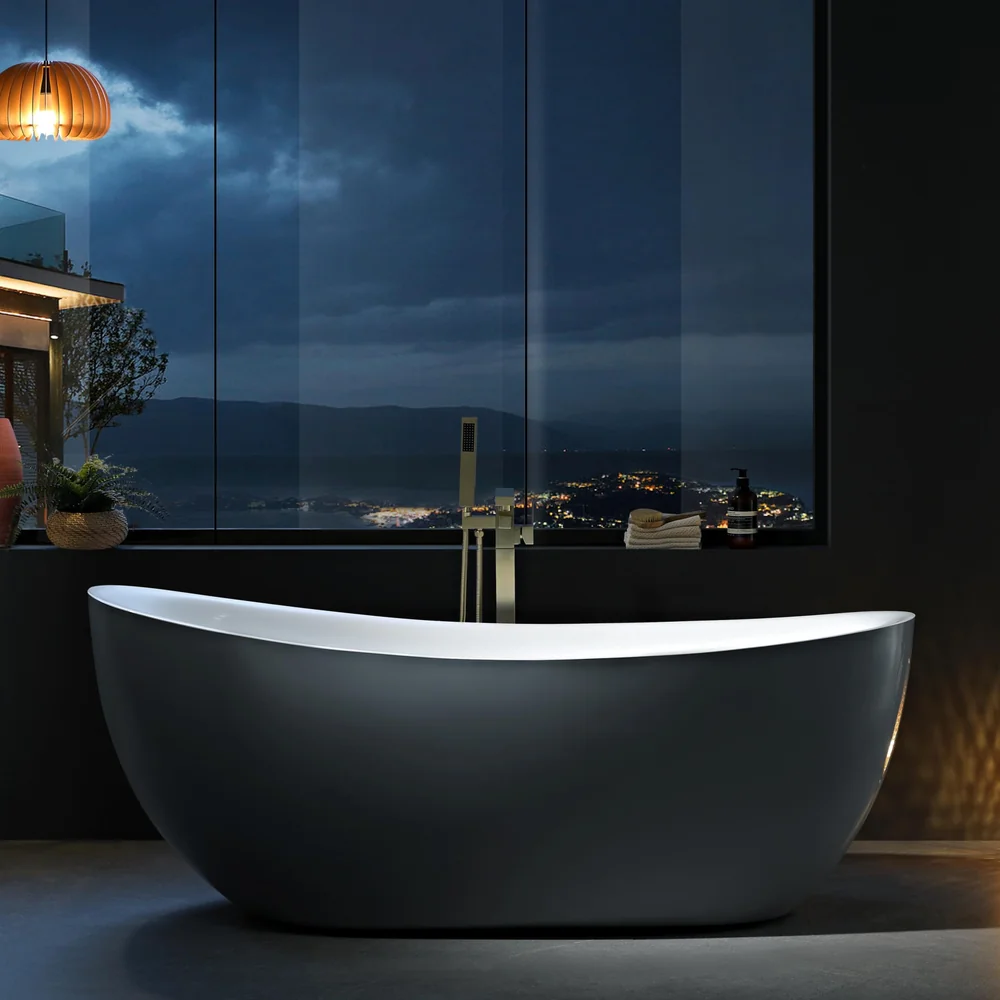 Deep Oval Matte Acrylic Bathtub MC-6018