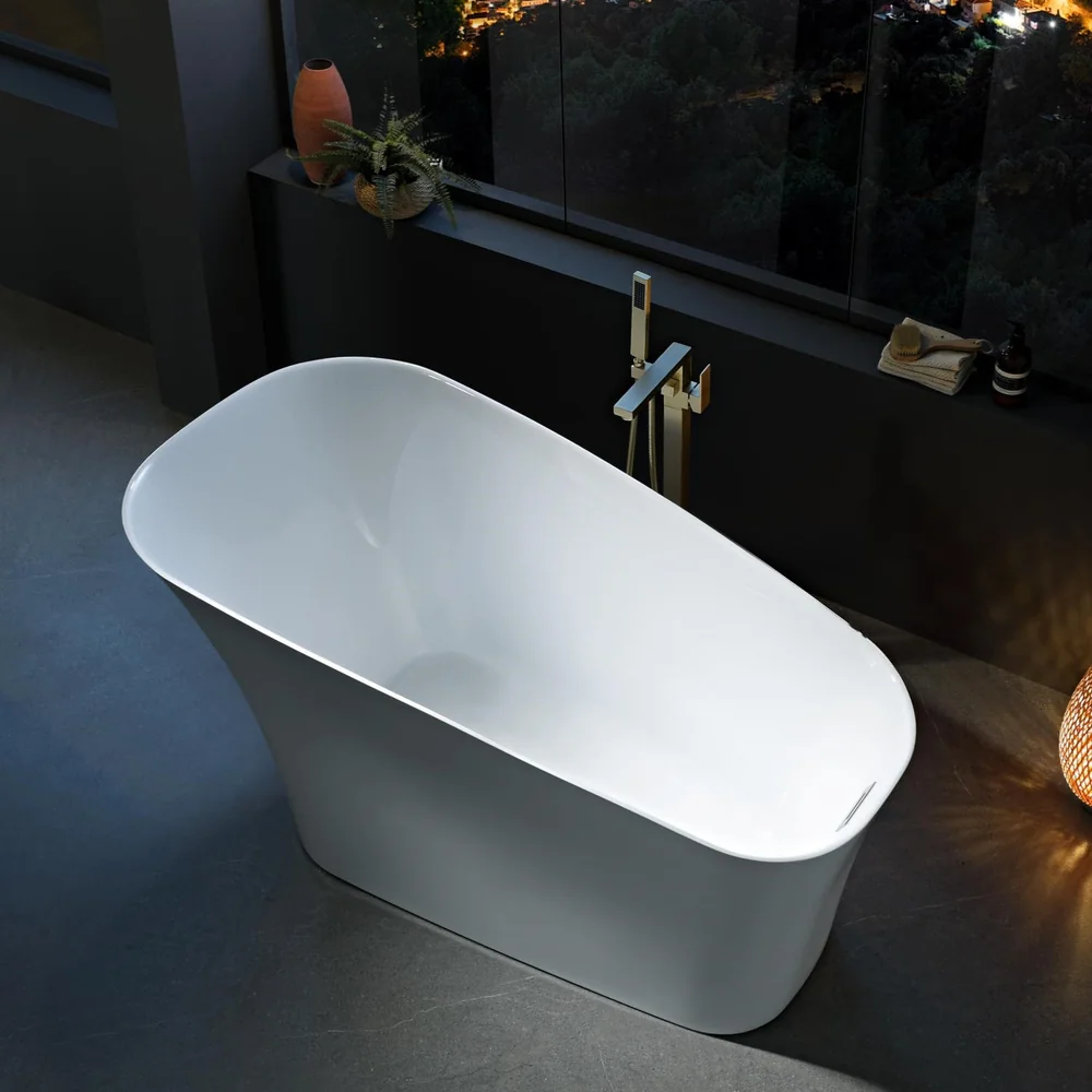 Sculptural Asymmetric Acrylic Bathtub MC-6025