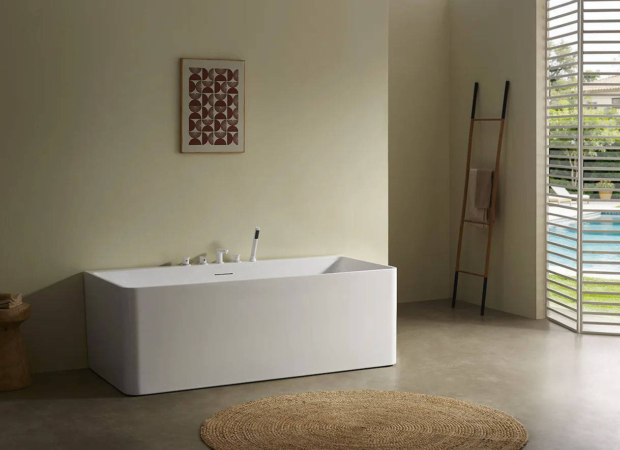 Contoured Rectangular Acrylic Bathtub MC-8003
