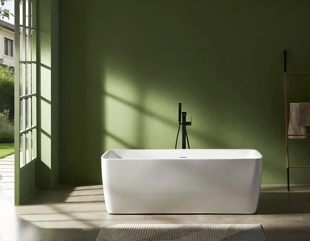 Angular Rectangular Acrylic Bathtub MC-8012