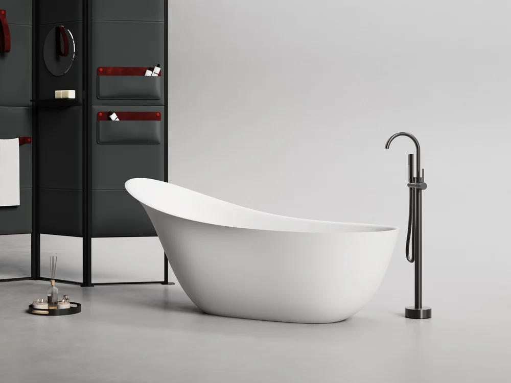 Boat-Shaped Artificial Stone Bathtub MA-5001