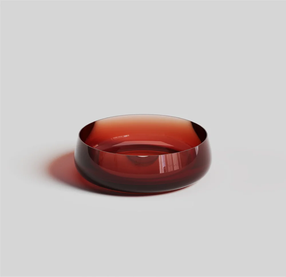 Round Transparent Resin Above Counter Basin MN-9001C