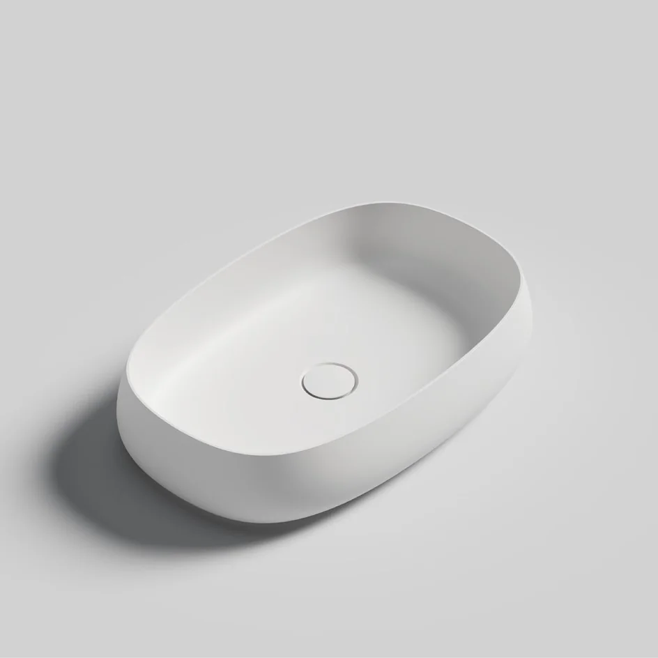 Oval Artificial Stone Above Counter Basin MN-9003