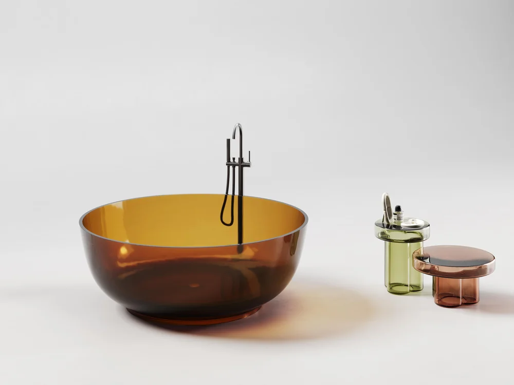 Transparent Resin Bathtub MT-4008