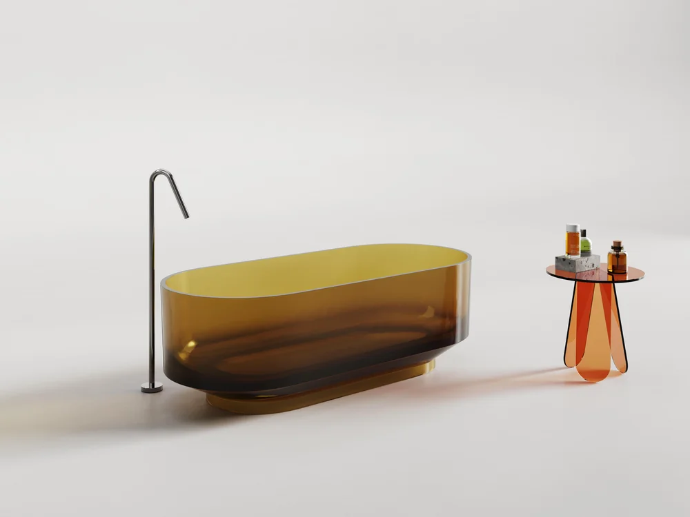 Transparent Resin Bathtub MT-4009